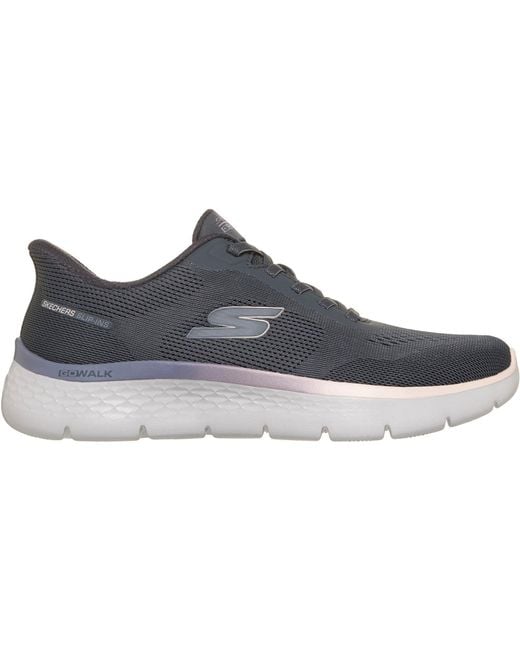 Skechers Blue Go Walk Flex Azriel Textile Textile/Trim Trainers