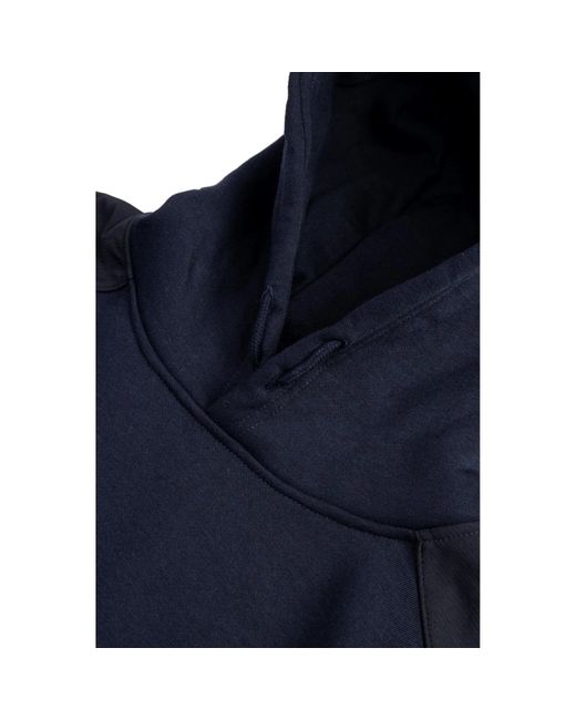 Caterpillar Blue Essentials Synthetic Hooded Sweatshirt for men