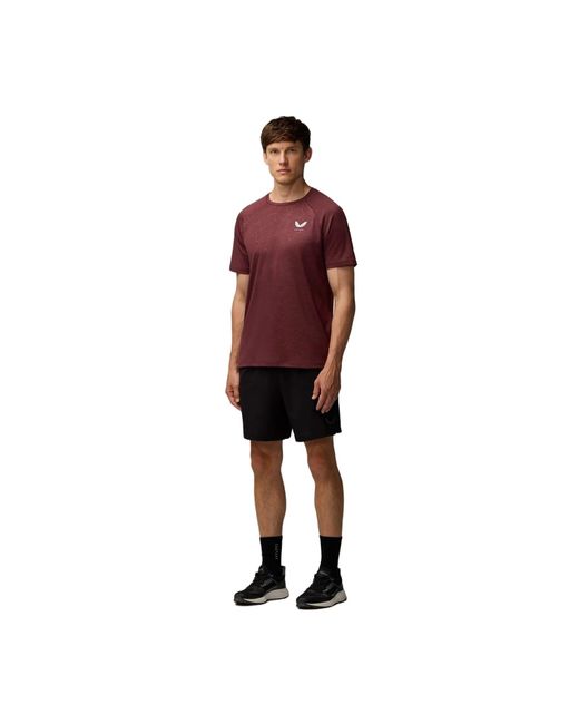 Castore Red Adapt Training T-Shirt Polyester Activewear T-Shirts for men