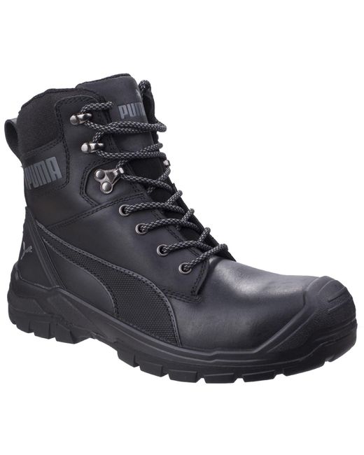 PUMA Black Conquest 630730 Leather Safety Boots