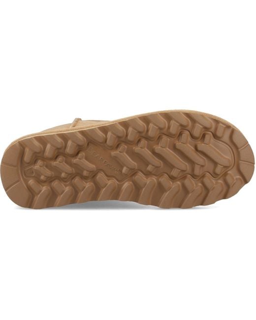 BEARPAW Brown Elle Short Suede Coffee Boots