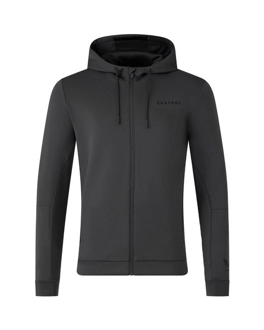Castore Gray Flex Full Zip Hooded Sweatshirt for men