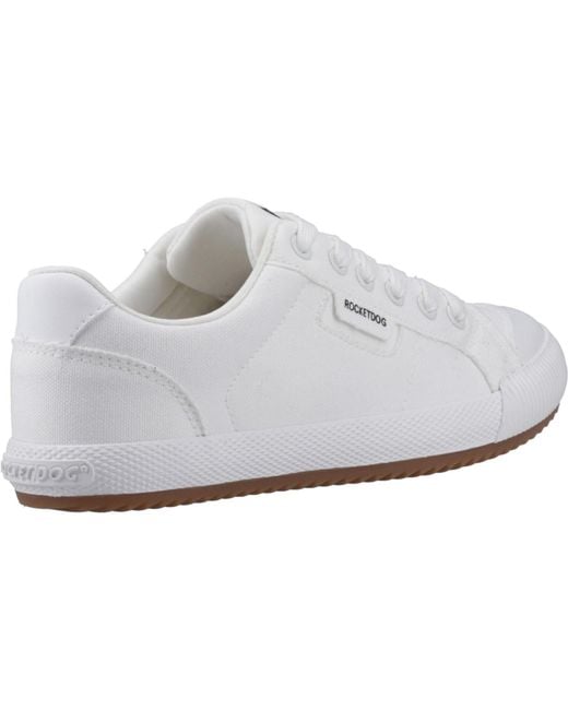 Rocket Dog White Cheery Low Cotton Trainers