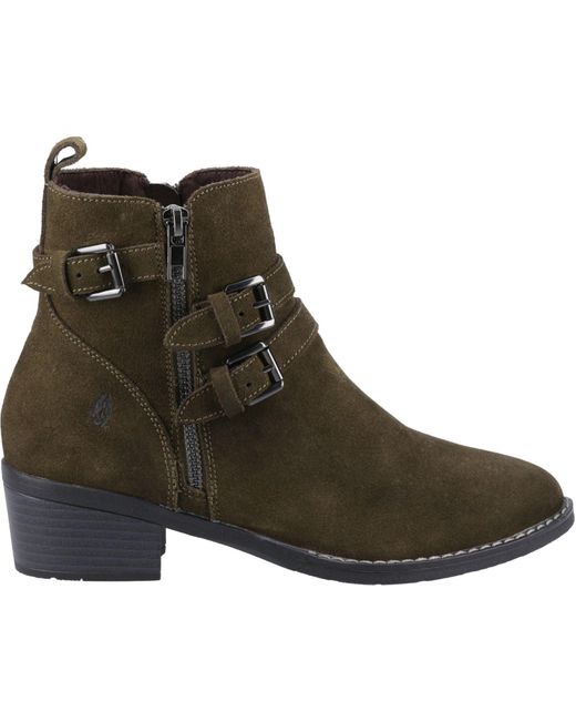 Hush Puppies Brown Jenna Leder Stiefel