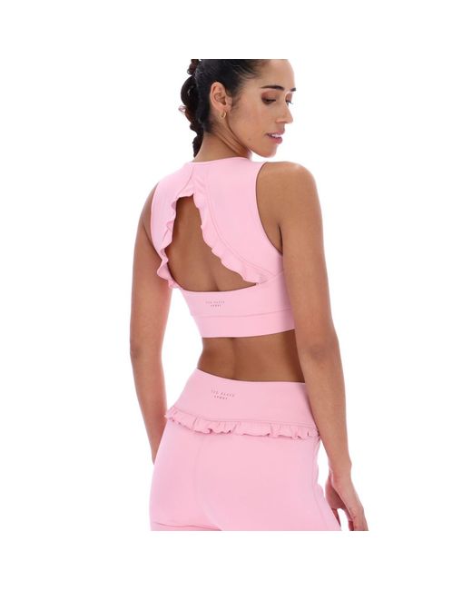 Ted Baker Pink Aria Tbwsbs262 Polyester Sports Bra