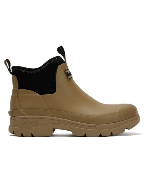 Barbour Green Ridge Oak Ankle Wellington Boots for men