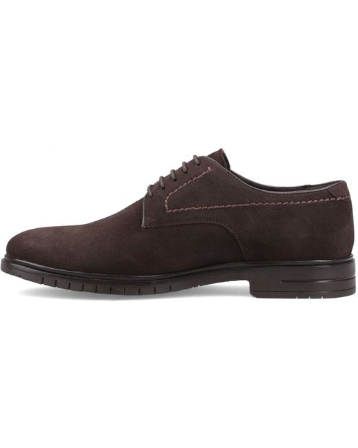 Hush Puppies Brown Sterling Suede Shoe Leather Lace-Up Shoes for men