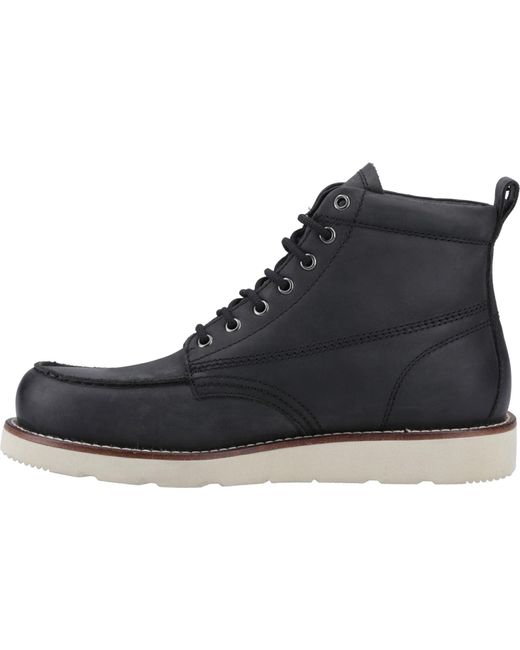 Jack & Jones Black Toronto Leather Ankle Boots