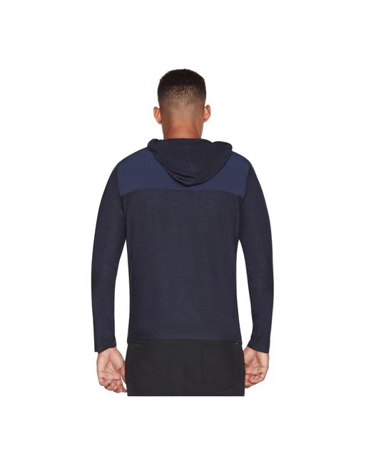Skechers Blue Skech-Knits Ultra Go Lite Full Polyester Hooded Sweatshirt for men