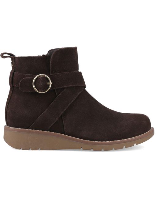Hush Puppies Brown Lyra Suede Boots