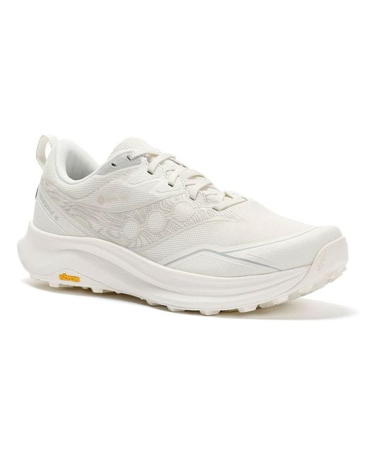 Saucony White Peregrine 16 Gtx Ivory Trainers for men