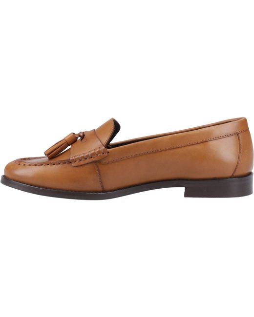 Hush Puppies Brown Connie Leather Loafers