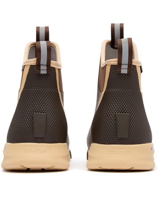 XtraTuf Brown Ankle Deck Boot Sport Eva Chocolate/Tan Wellington Boots for men