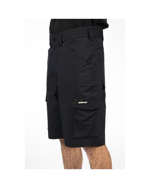 Caterpillar Black Nexus Stretch Cotton Work Shorts for men