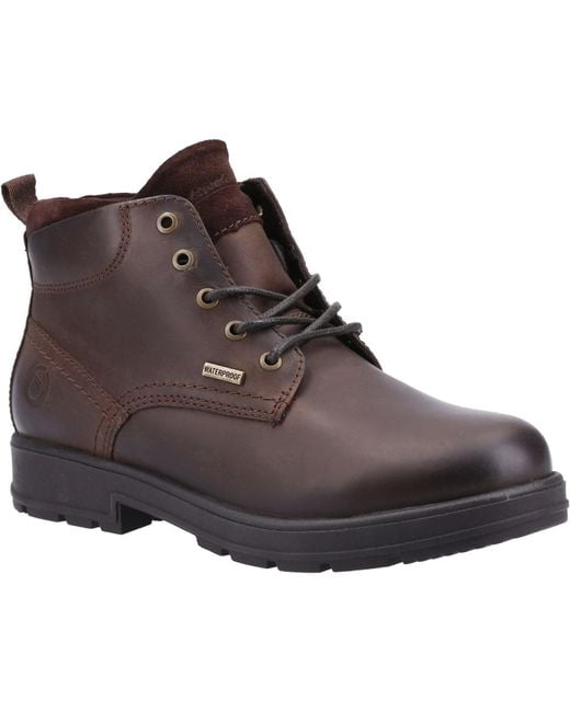 Cotswold Brown Winson Leather Men's Boots for men