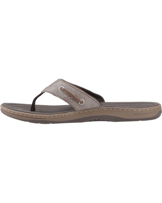 Sperry Top-Sider Brown Batfish Leather Sandals for men