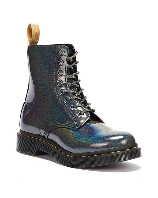 gray doc martens womens
