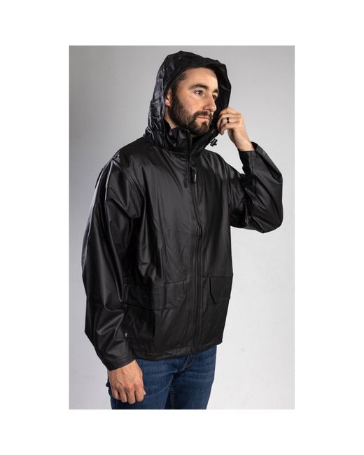Helly Hansen Black Voss Adults Rain Jacket