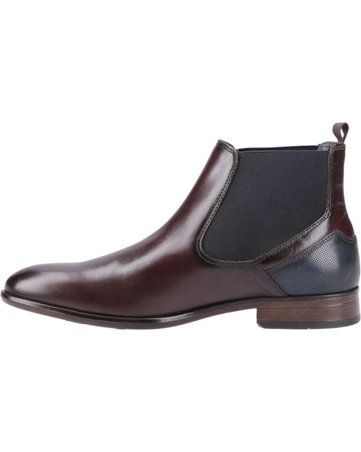 Pod Brown Frank Leather/Textile Chestnut Boots for men