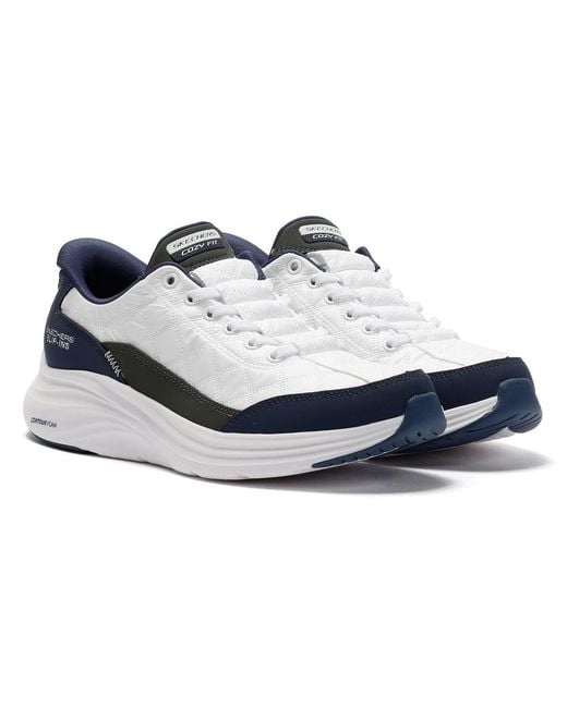 Skechers White Slip-Ins Contour Foam Cozy Fit Trainers