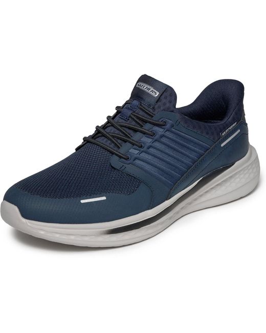Skechers Blue Slade Luther Synthetic Mesh Trainers for men