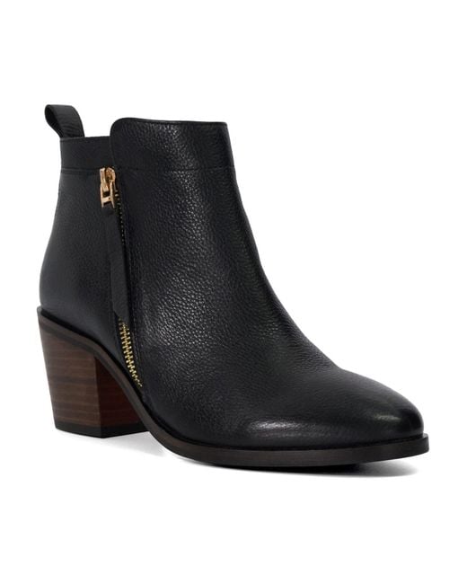 Dune Black Paicing Stiefeletten Aus Leder Mit Absatz