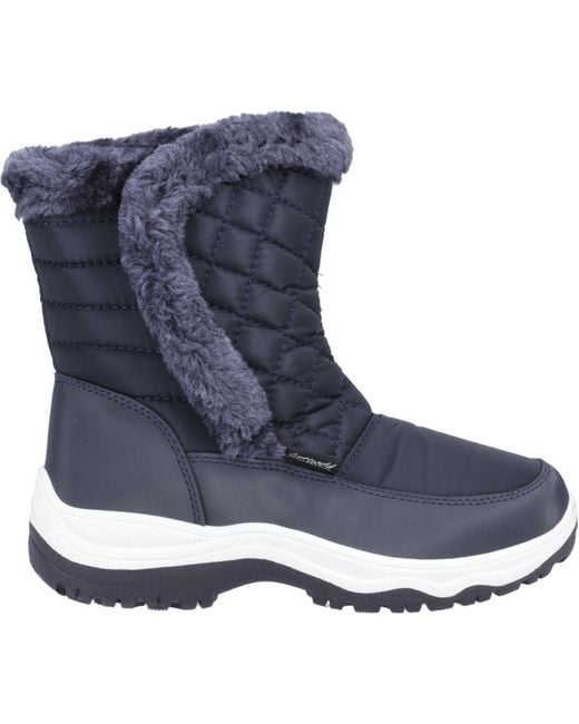 Cotswold Blue Butterrow Winter Stiefel Bis Zur Mitte Der Wade