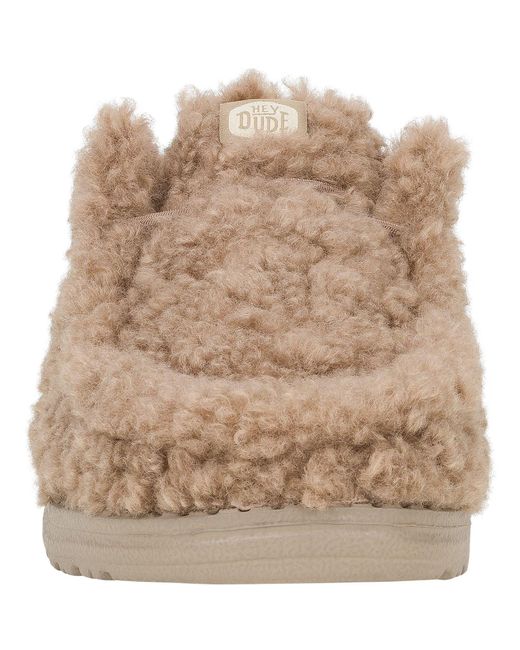 HeyDude Natural Wendy Synthetic Timber Wolf Mules