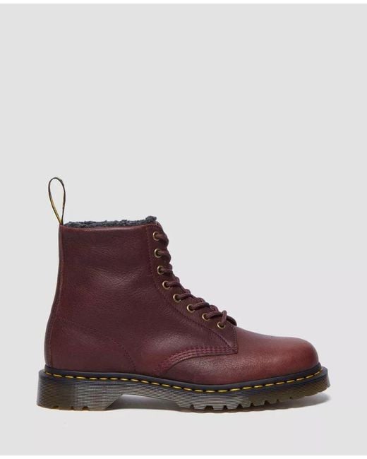 Dr. Martens Brown 1460 Wl Grizzly Leather Cherry Boots