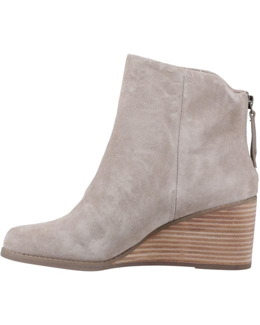 TOMS Gray Casey Leather Boots