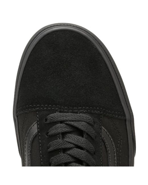 vans black old skool trainers