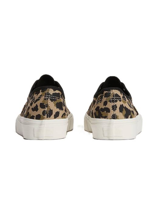 Vans White Authentic Canvas Leopard/Insense Trainers