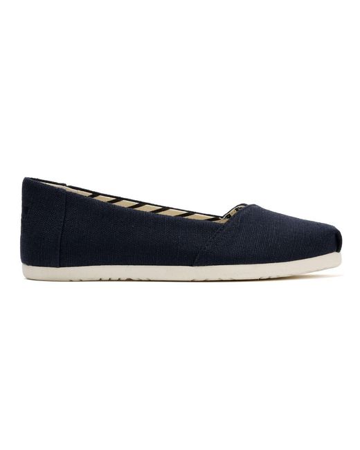 TOMS Blue Alpargata Ballet Canvas Espadrilles