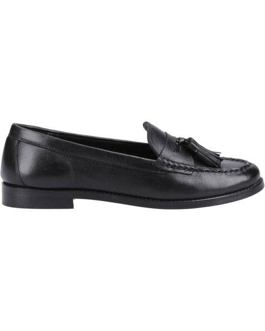 Hush Puppies Black Connie Leather Loafers