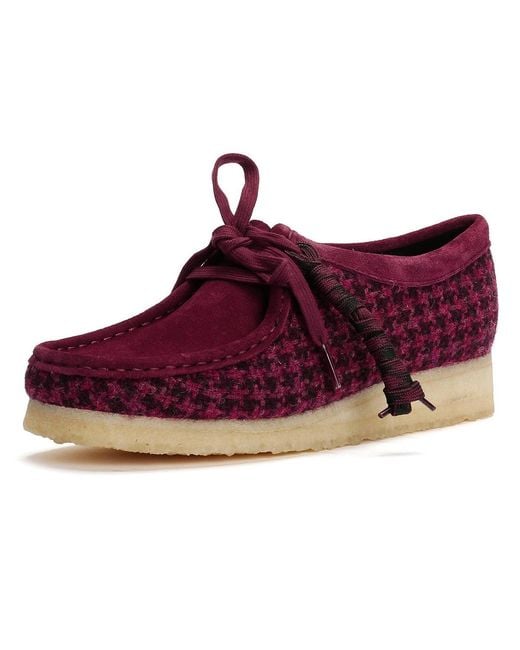 Clarks Multicolor Wallabee Harris Tweed Shoes Textile