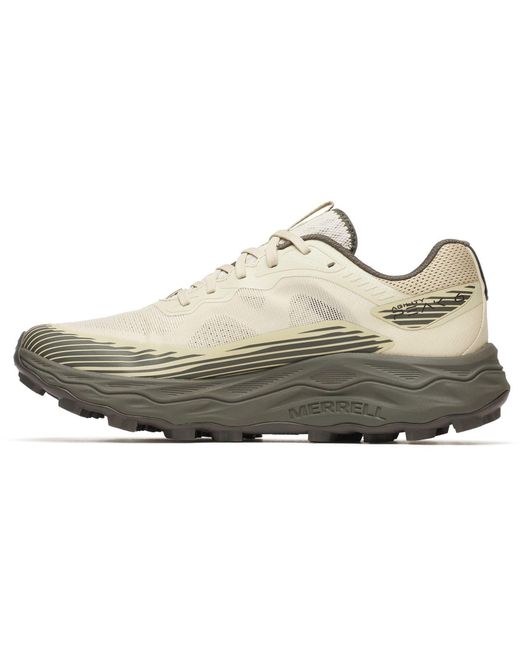 Merrell White Agility Peak 6 Runner Polyurethane Burlap Trail Running Shoes for men