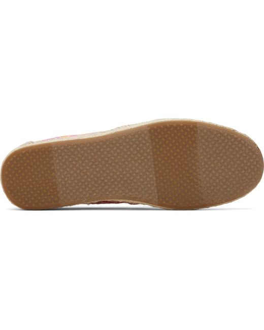 TOMS Pink Ladies Alpargata 2.0 Geometric Rope Wrap Espadrilles (Shell)