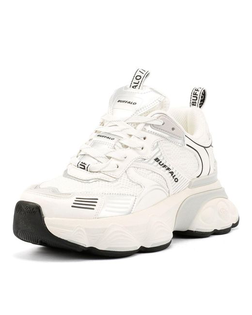 Buffalo White Truck Damen Weiße Turnschuhe