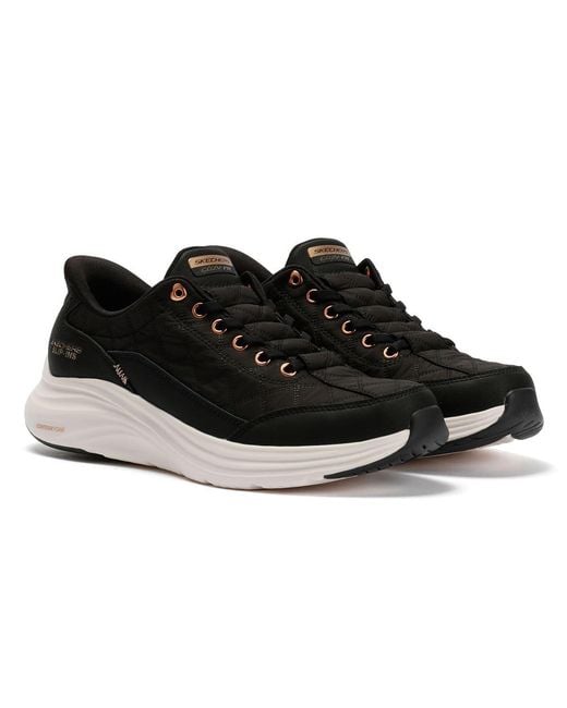 Skechers Black Slip-Ins Contour Foam Cozy Fit Trainers