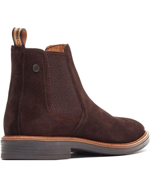 Base London Brown Sussex Chelsea Boot Leather Boots for men