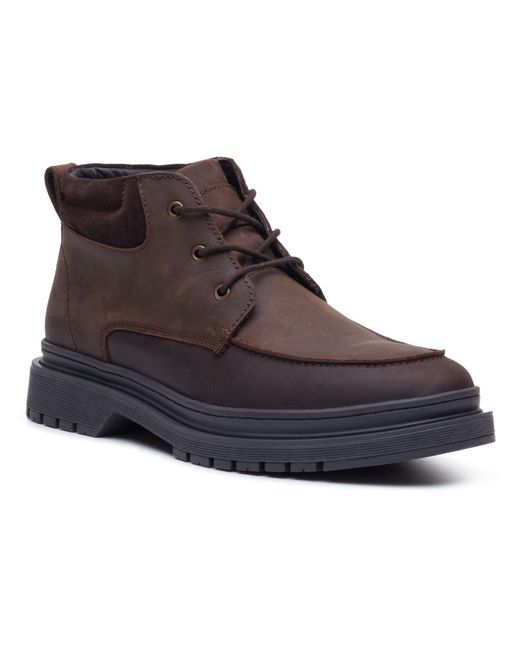Hush Puppies Brown Jerome Chukka Leather Ankle Boots for men