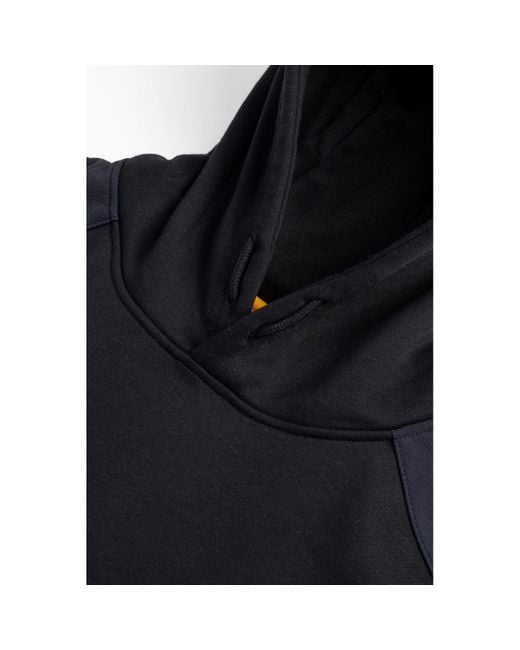 Caterpillar Black Essentials Synthetic Hooded Sweatshirt for men