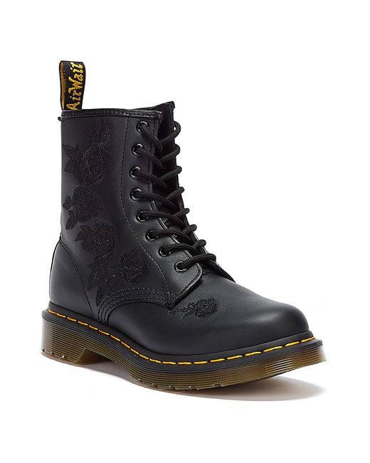 Dr. Martens Black 1460 Vondo Floral Softy Stiefel