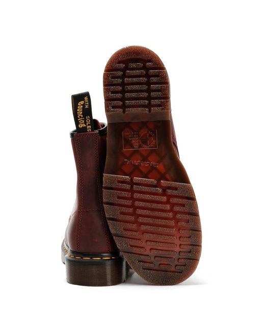 Dr. Martens Brown Dr. Martens 1460 Crazy Horse Leather Cherry Boots