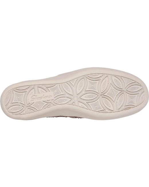Skechers Gray Pier-Lite My Reflection Polyester Mocha Trainers