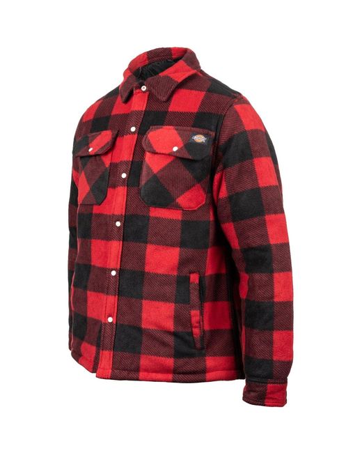 Dickies Red Portland Synthetic Casual Shirt for men