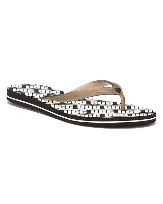 Ugg simi graphic hot sale flip flop