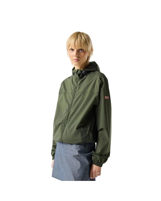 Hunter Green Packable Rain Adults Rain Jacket