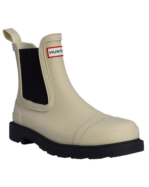 Commando Caoutchouc Gravier/Bottes En Caoutchouc Wellington Noires Hunter en coloris Black