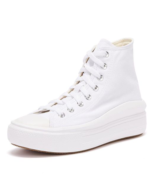 converse white platform high tops